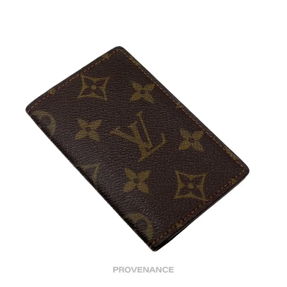 🔴 Louis Vuitton Pocket Organizer Card Wallet - Monogram Small 
